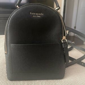 Kate Spade Small Black Backpack NWOT